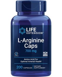 Life Extension L-Arginine 700mg 200 Caps Arterial System Support