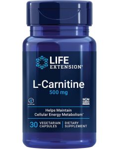 Life Extension L Carnitine 500mg 30 Vegetarian Caps