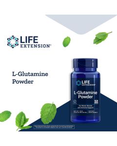 Life Extension L-Glutamine Powder 100G Immune Support - supplemynts.com