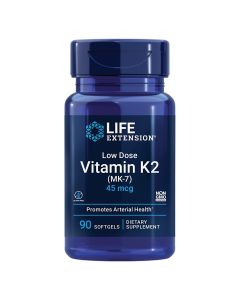 Life Extension Low Dose Vitamin K2 45mcg Cardiovascular Support 90 SG - supplemynts.com