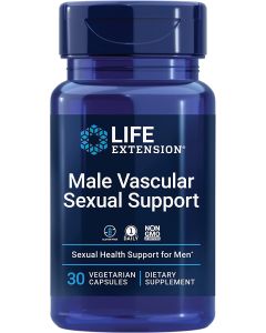 Life Extension Male Vascular Sexual Support 30 Veggie Caps Non GMO - supplemynts.com