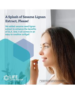 Life Extension Mega GLA Sesame Lignans 30 Softgels Non GMO