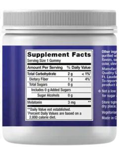 Life Extension Melatonin 3mg Strawberry Flavor Sugar Free 60 Gummies