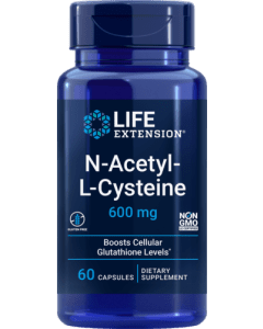 Life Extension N Acetyl L Cysteine (NAC) 600mg 60 Caps Non GMO