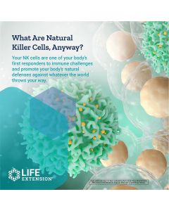 Life Extension NK Cell Activator 30 Veggie Tablets Non GMO