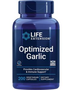 Life Extension Optimized Garlic 1200mg Immune Support 200 Veggie Caps - supplemynts.com
