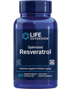 Life Extension Optimized Resveratrol 60 Veggie Caps Gluten Free