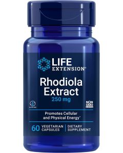 Life Extension Rhodiola Extract 250mg 60 Vegetarian Caps