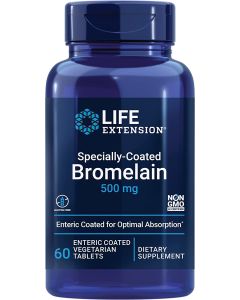 Life Extension Specially-Coated Bromelain 500mg 60 Enteric Coated Caps