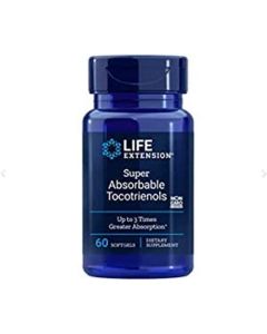 Life Extension Super Absorbable Tocotrienols 60 Softgels Hair Growth