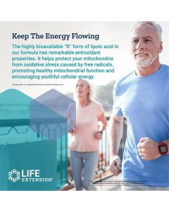 Life Extension Super R Lipoic Acid 240mg Cellular Energy Support Caps