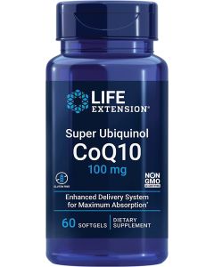 Life Extension Super Ubiquinol CoQ10 100mg 60 Softgels