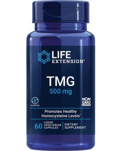 Life Extension TMG 500mg Homocysteine Levels Support 60 Liquid Caps