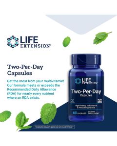 Life Extension Two-Per-Day Multivitamin Capsules Gluten Free - supplemynts.com