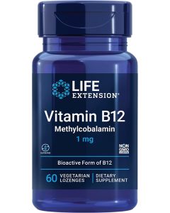 Life Extension Vitamin B12 Methylcobalamin 60 Vegetarian Lozenges - supplemynts.com