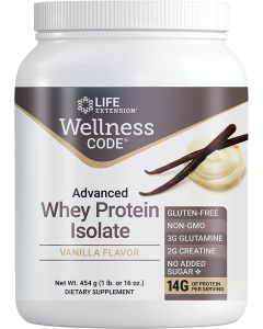 Life Extension Wellness Code Advanced Whey Protein Isolate 14G Vanilla - supplemynts.com