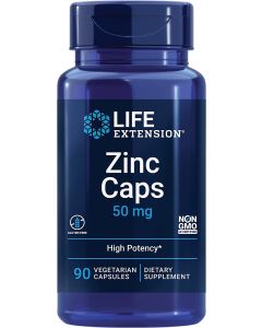 Life Extension Zinc Caps 50mg Immune Support 90 Veggie Caps - supplemynts.com