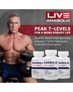 Live Anabolic Reload Testosterone Booster Supplement 60 Caps