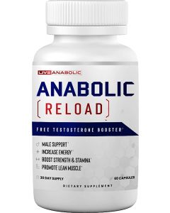 Live Anabolic Reload Testosterone Booster Supplement 60 Caps