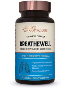 Live Conscious BreatheWell Lung Support Supplement 60 Caps