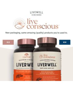 Live Conscious LiverWell Siliphos Milk Thistle Liver Support 60 Caps - supplemynts.com