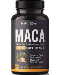 Maca Root Powder Supplement Capsules 120 Veggie Pills Natgrown