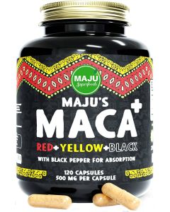 Maju's Organic Maca Capsules For Men And Women 120 Caps