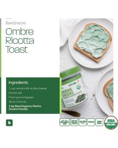 Marine Greens Powder 8 Oz Immunity Support Blend BareOrganics