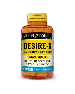 Mason Natural 60 Capsules Desire X Horny Goat Weed Libido Booster - supplemynts.com