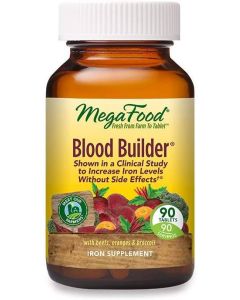 Megafood Blood Builder Iron Supplement Folic Acid Vitamin B12 - supplemynts.com