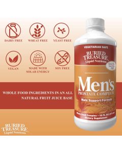 Mens Prostate Complete Support Fromula16 Oz Vegan Buried Treasure - supplemynts.com