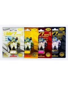 Mv7 Pack 4 Capsules Platinum Gold Red Black Pill