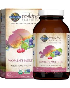 Mykind Organics Women's Multivitamin 40 Plus Health Support 120 Caps - supplemynts.com