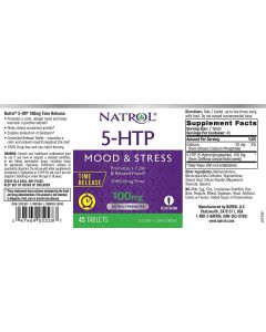 Natrol 5-htp Time Release Relaxed Mood 45 Vegan Caps Drug Free