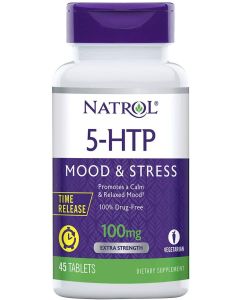 Natrol 5-htp Time Release Relaxed Mood 45 Vegan Caps Drug Free