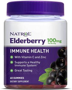 Natrol Elderberry 60 Gummies Immune Health Support Supplement