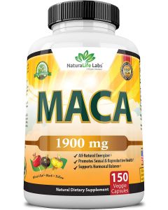 Natura Life Organic Peruvian Maca Root 1900mg 150 Vegan Pills - supplemynts.com