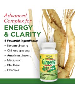 Natural Balance Ginseng PowerMax 6X Cognitive Support 50 Veggie Caps - supplemynts.com