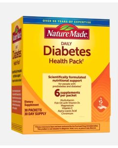 Nature Made Diabetes Health Pack 30 Packets Daily Nutritional Support
