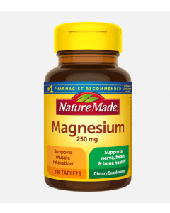 Nature Made Magnesium 250 Mg 100 Tablets Nerve Heart Bone Support - supplemynts.com