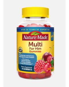 Nature Made Multivitamin 70 Fruit Flavored Gummies For Him - supplemynts.com