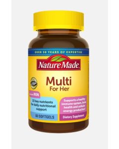 Nature Made Multivitamin For Her 60 Softgels Daily Nutritional Support - supplemynts.com