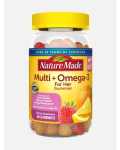 Nature Made Multivitamin For Her Omega 3 Fruit Flavored Gummies - supplemynts.com