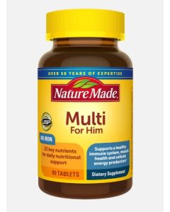 Nature Made Multivitamin For Him 90 Tablets Nutritional Support - supplemynts.com