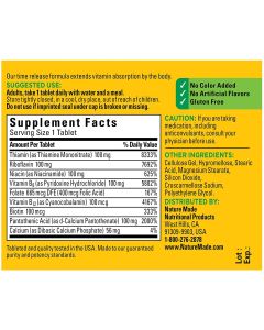 Nature Made Time Release B 100 Complex 60 Tablets