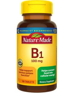 Nature Made Vitamin B1 100mg 100 Tablets - supplemynts.com