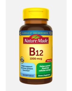 Nature Made Vitamin B12 1000 Mcg Energy Support Softgels - supplemynts.com