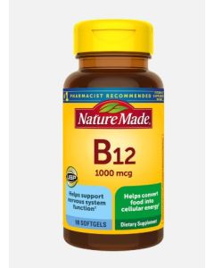 Nature Made Vitamin B12 1000 Mcg Energy Support Softgels - supplemynts.com