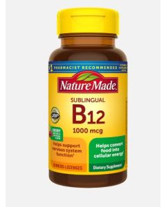 Nature Made Vitamin B12 Sublingual 1000 Mcg 50 Lozenges - supplemynts.com