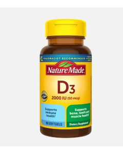 Nature Made Vitamin D3 2000 IU 50 Mcg 90 Softgels Muscle Immune Health - supplemynts.com